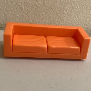 Bluey Orange Couch Sofa Removable Cushions Home Playset Living Room Dollhouse